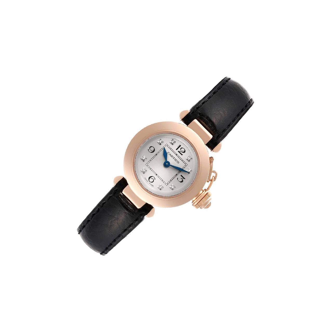 Cartier Miss Pasha WJ12 Silver Dial, 18kt Rose Gold, 27.0 mm 