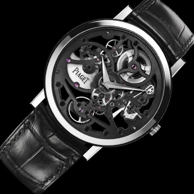 ハタ Piaget Altiplano 40033 Skeleton Dial, White Gold, 38.0 mm