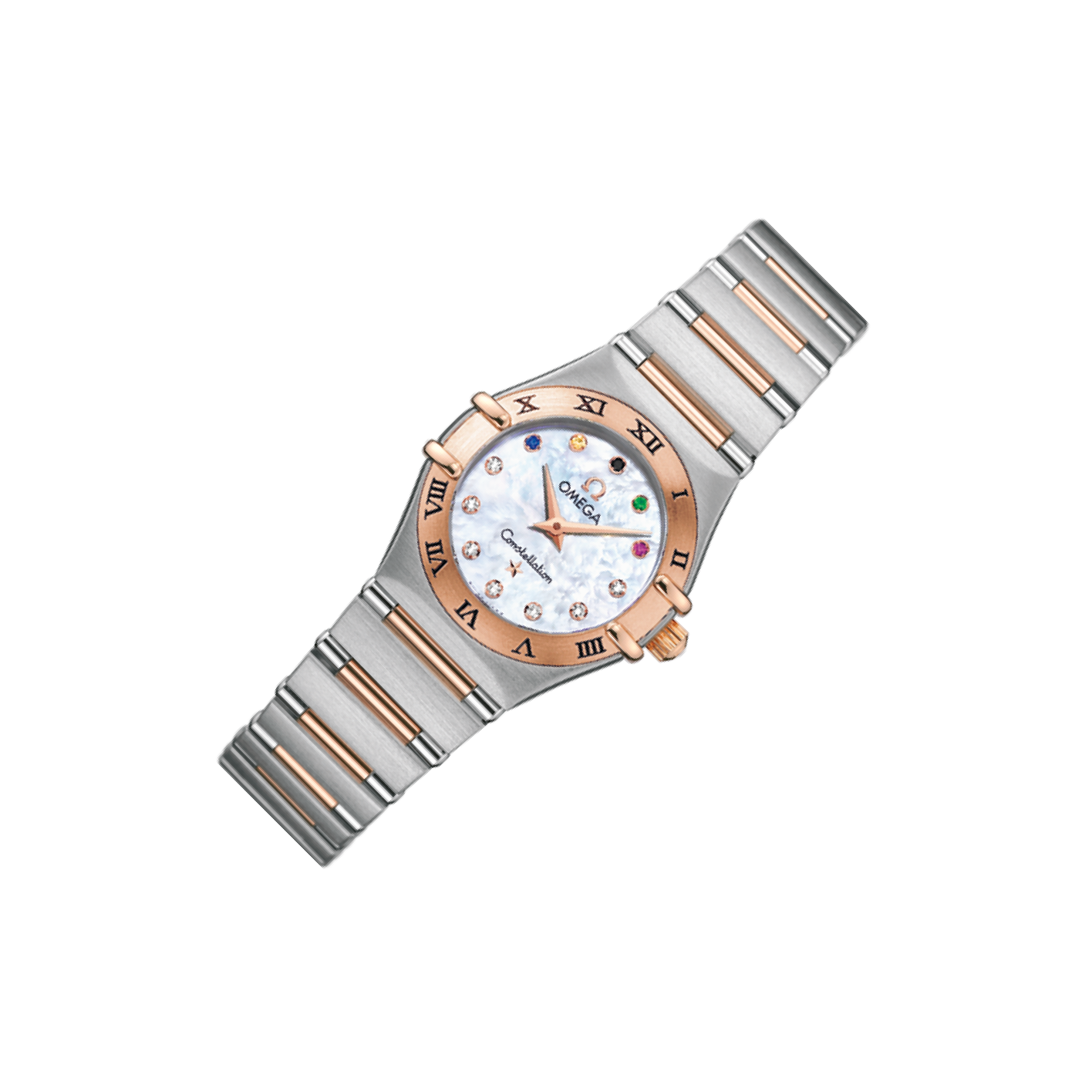 Omega Constellation 22.5 111.20 White Dial, Red Gold