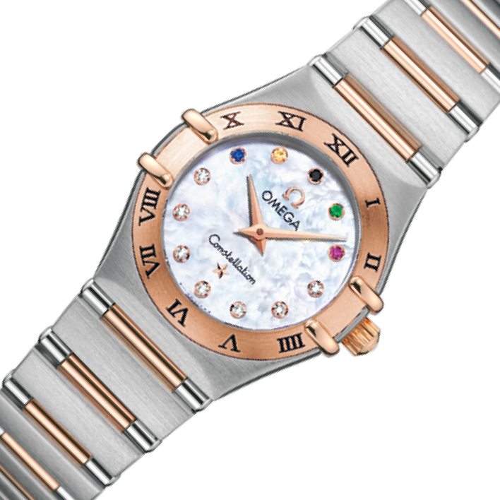 Omega constellationシルバー omega_constellation_quartz_28m