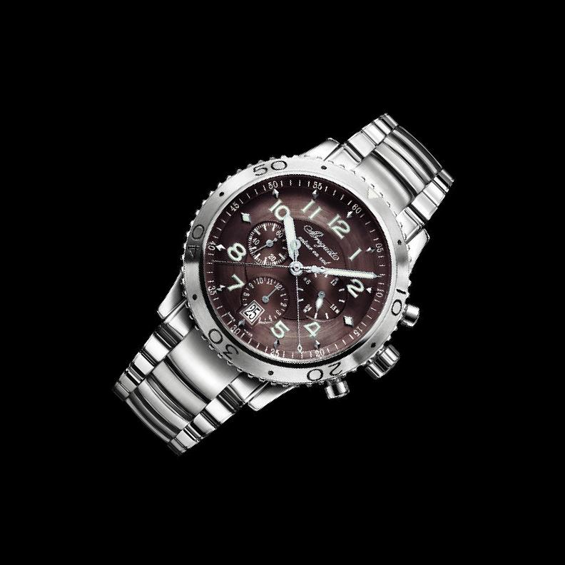 Breguet Type XX 3810ST Ruthenium Dial, Stainless Steel