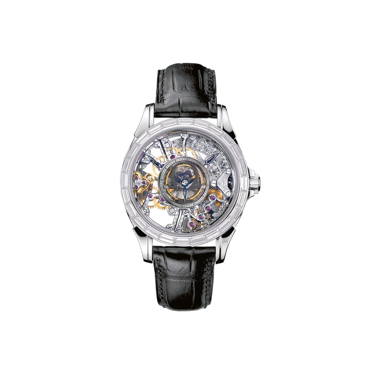 Omega De Ville 5946.30 Skeleton Dial, Platinum, 38.7 mm, Tourbillon
