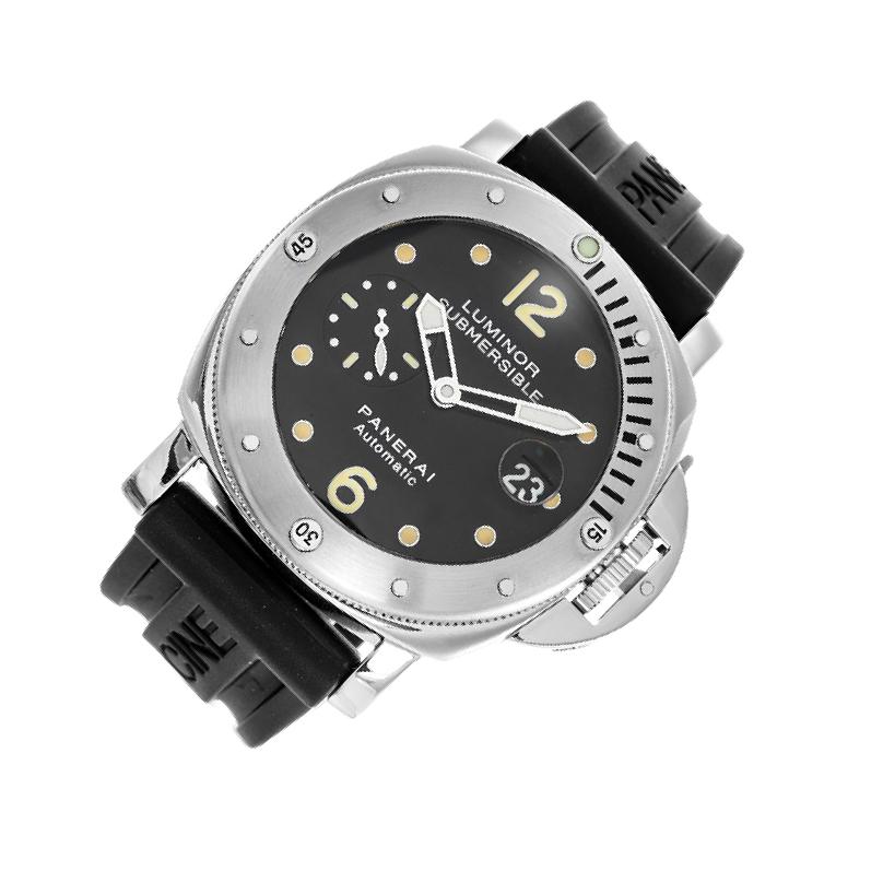 Panerai Submersible 00024 Black Dial, Stainless Steel, mm