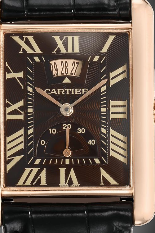 Cartier Tank Louis W156 Chrocolate Brown Dial, 18kt Rose Gold