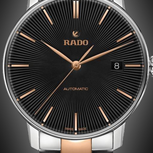 Rado Coupole 2286 Black Dial, Stainless Steel, 38.0 mm, Automatic