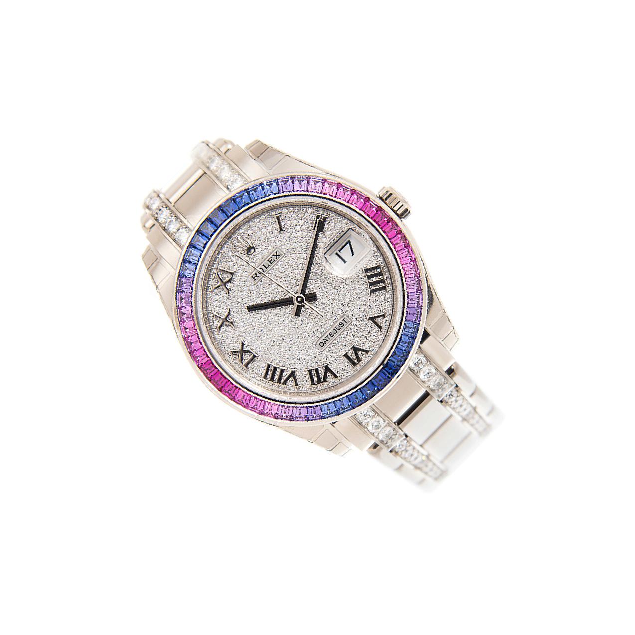 Rolex Datejust 86349 Paved Diamond Dial, 18kt White Gold