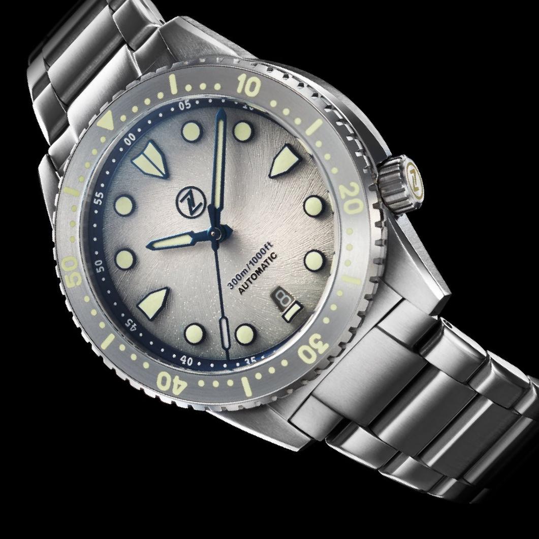 Zelos Mako V3 300 m Automatic, Storm Grey Dial, Titanium, 40 mm