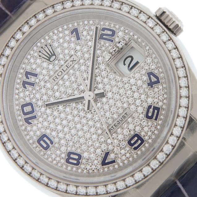 Rolex Datejust 116189 Diamond Dial, 18kt White Gold, Chronometer