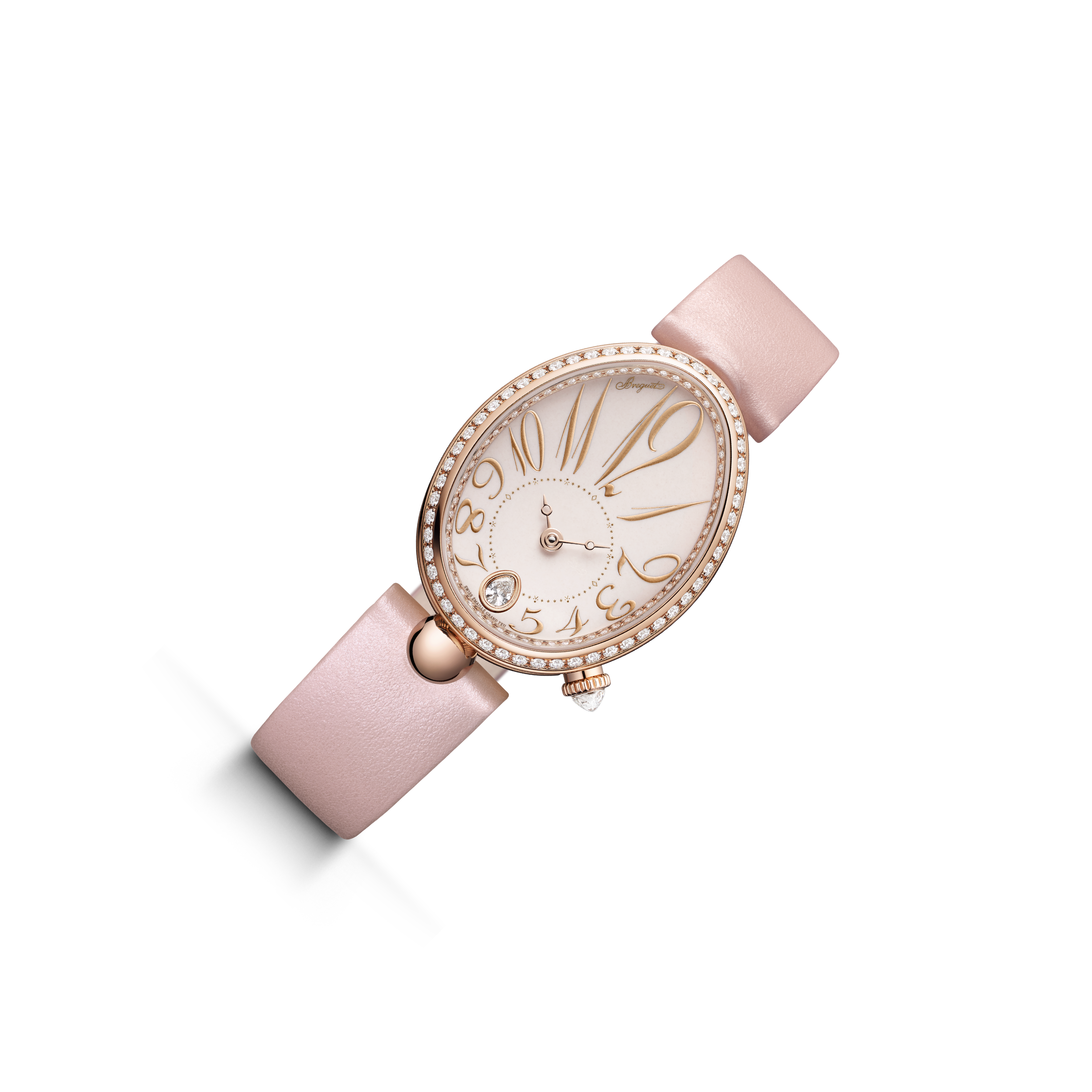 Breguet Reine de Naples 8918 Pastel Pink Dial, 18K Rose Gold, 28.5