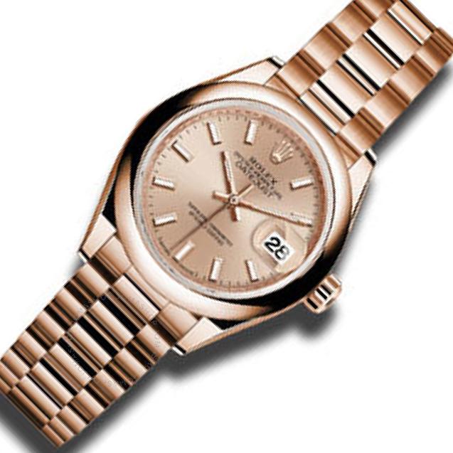 はっぴー Rolex Lady-Datejust 28 279165 Pink Sundust Dial, 18k Everose Gold