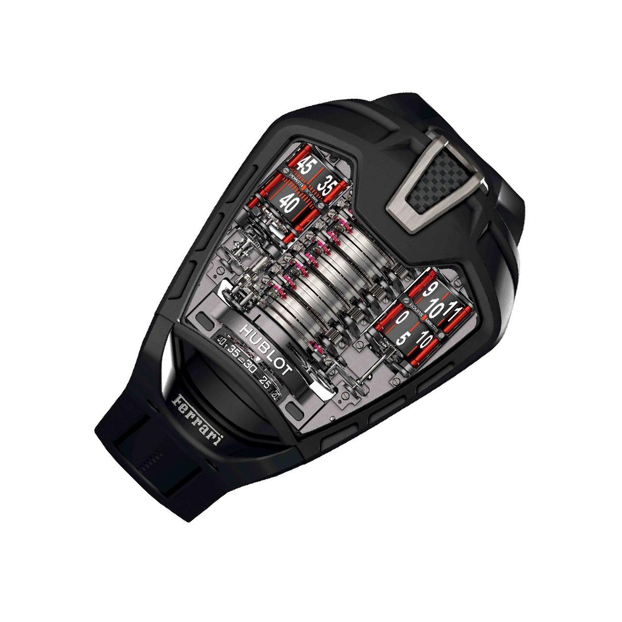 Hublot MP 05 905.ND Skeleton Dial, Black Titanium, 46.0 mm, Laferrari