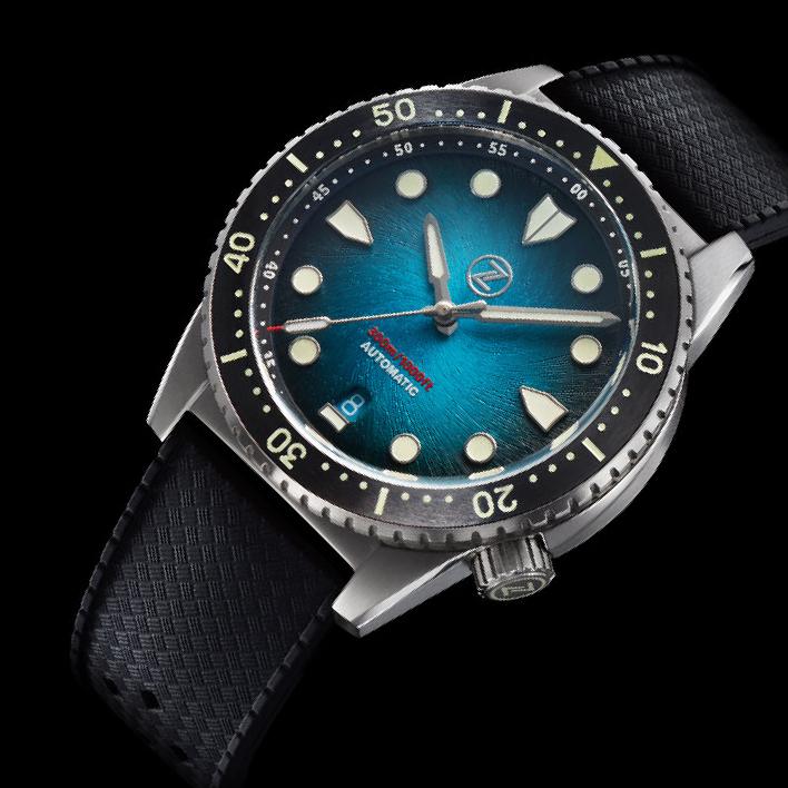 Zelos Mako V3 300 m Ceramic, Bronze, Stainless Steel, 300 m, Fumé