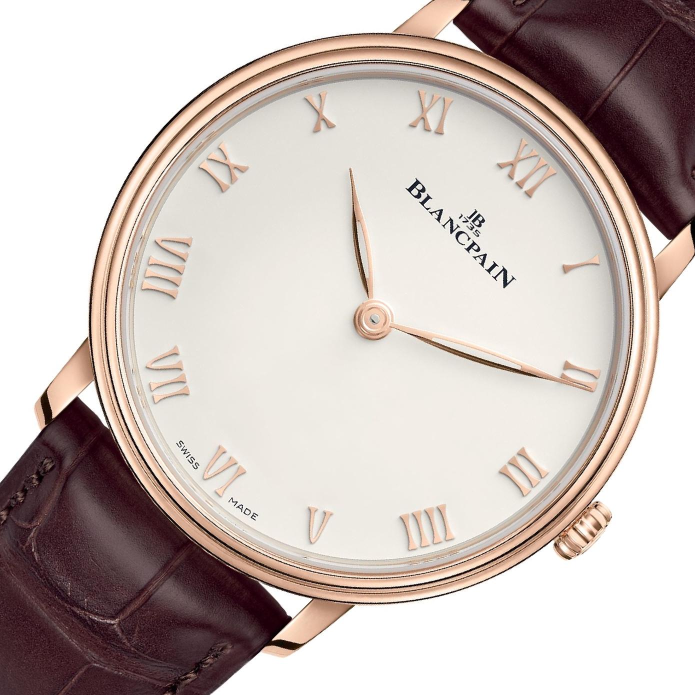 Blancpain Villeret Ultraplate 6605 Opaline Dial, Red Gold, 39.7 mm