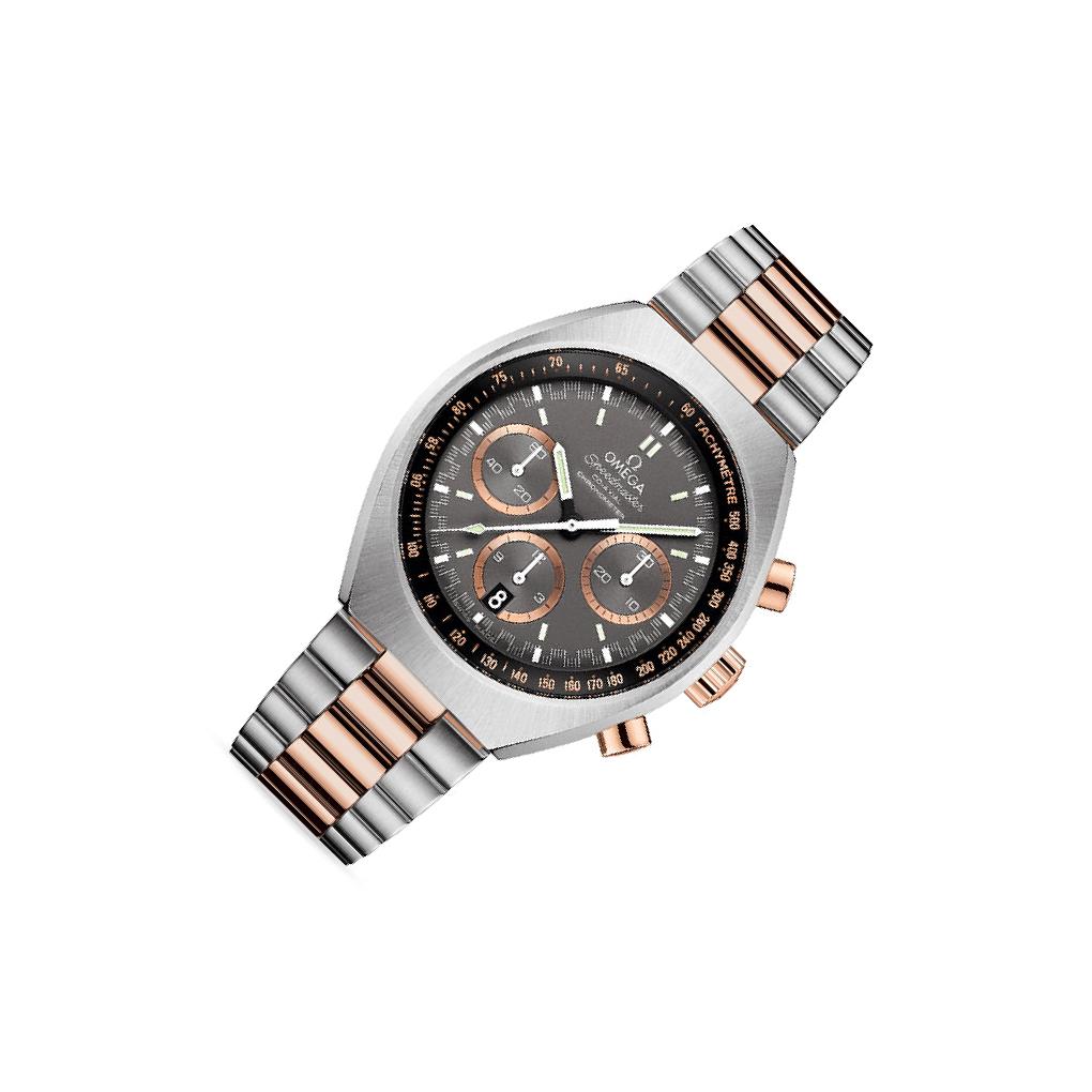 Omega Speedmaster Mark II 327.20 Grey Dial, Sedna Gold, 42.4 mm