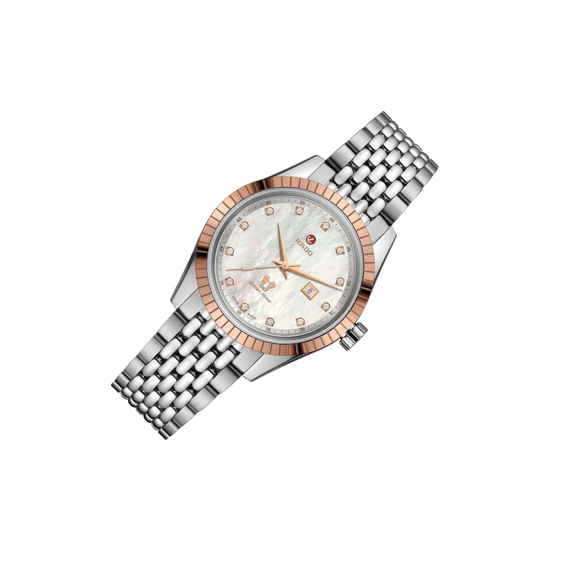 Rado Women\'s Watch R33102903 Swiss Automatic Diamond Mother of Pearl Dial 35mm Rado HyperChrome 3310 Mother of Pearl Dial, Ceramos  main image 2