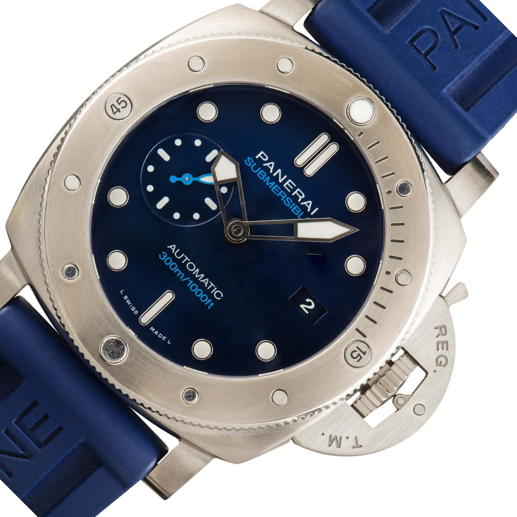 Panerai Submersible 47 00692 Blue Dial, Titanium, 47.0 mm, Bmg-Tech