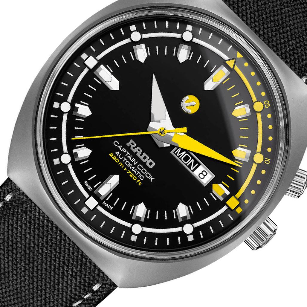 Rado Captain Cook R33030176 Black Dial, Hardened Titanium, Mkiii