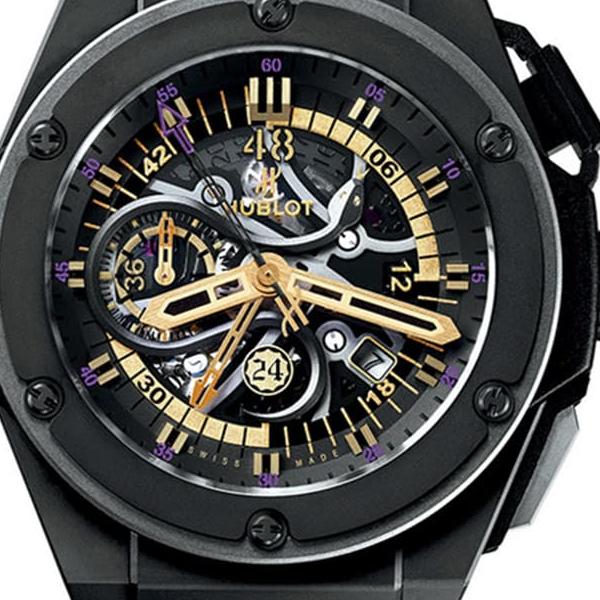 Hublot King Power 748.CI Skeleton Dial, Pink Gold, Black Mamba