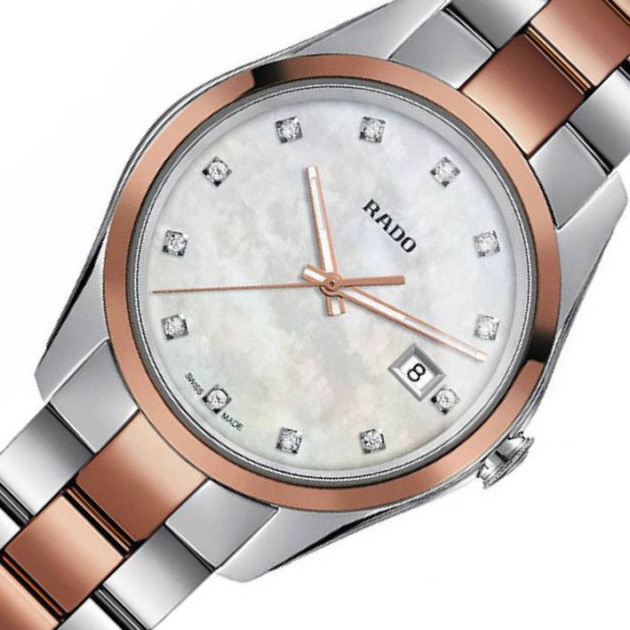 ナナヒカリ Rado HyperChrome 3218 Mother of Pearl Dial, Stainless Steel
