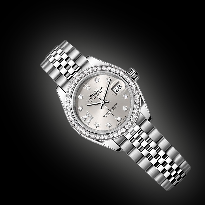 Rolex Lady-Datejust 28 279384 Silver Dial, Oystersteel and White