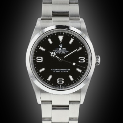 BLACK Design×DEVICE work FUKUBAKO Rolex Explorer 114270 Black Dial, Stainless Steel, 36.0 mm