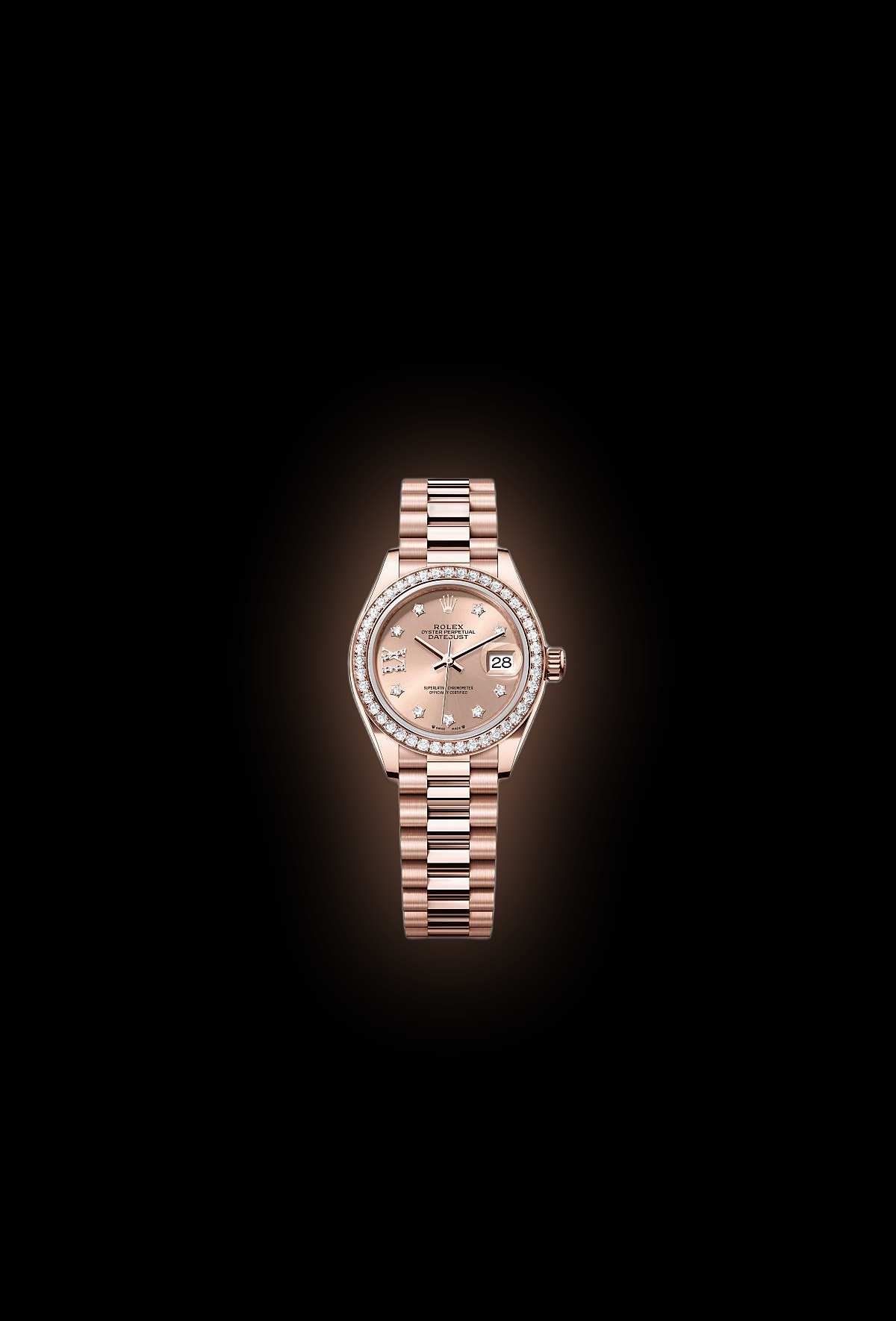 Rose Elegance Gem Timepiece Bracelet Watch Jacob & Co. Brilliant Baguette Orange Sapphires Rose Gold on  main image 4