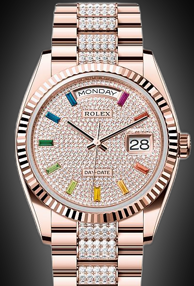 Rolex Day-Date 36 128235 Without Dial, Rose Gold, 36.0 mm, Automatic