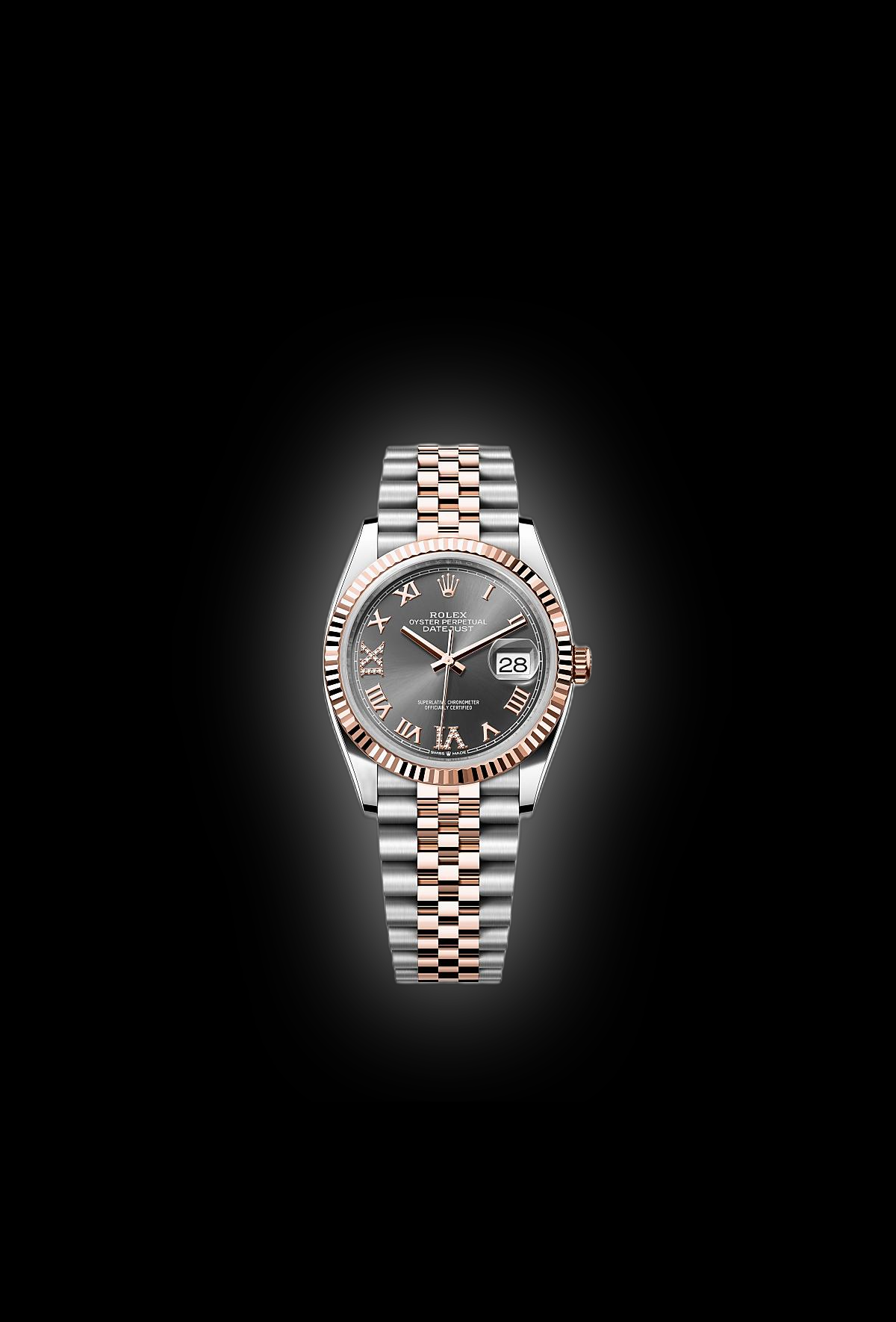 Rolex Datejust 36 126231 Slate Dial, Everose Rolesor, 36.0 mm, 100.0 m