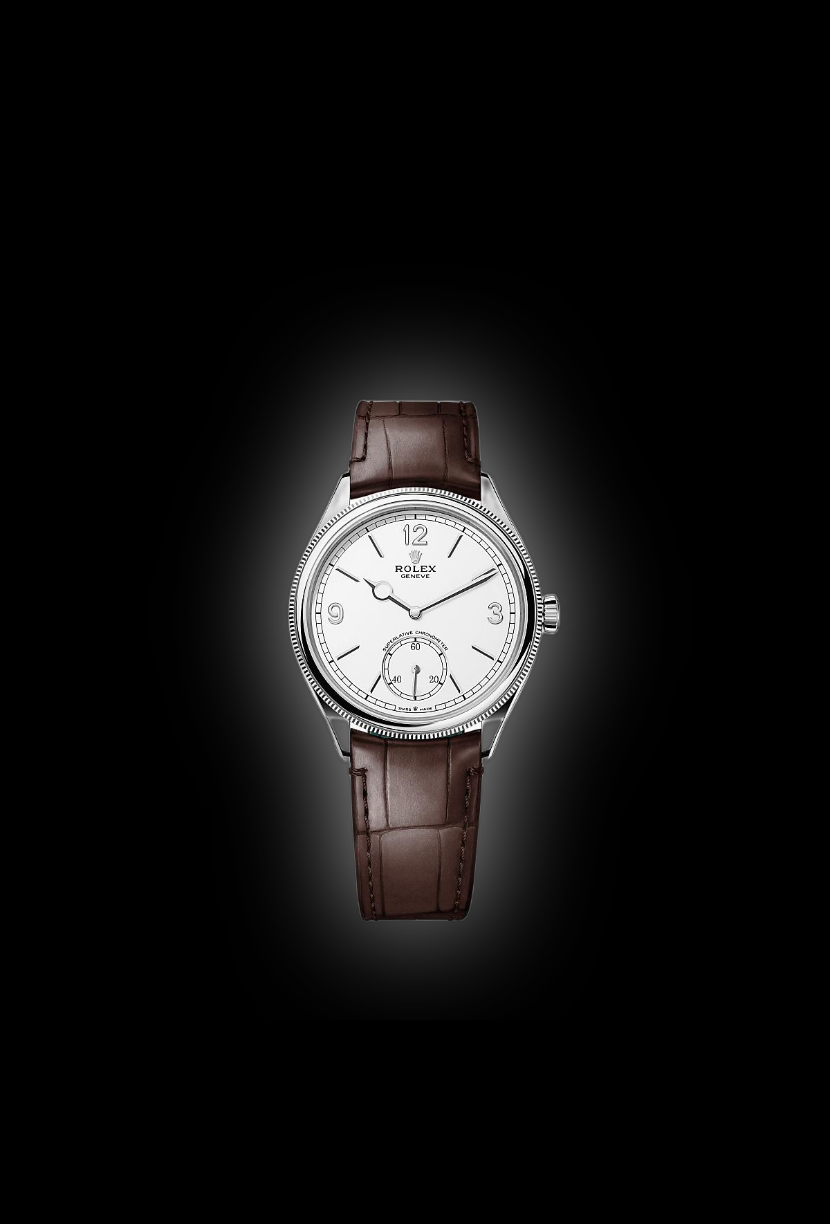 Rolex 1908 39 52509 Intense White Dial, 39.0 mm, Alligator Leather