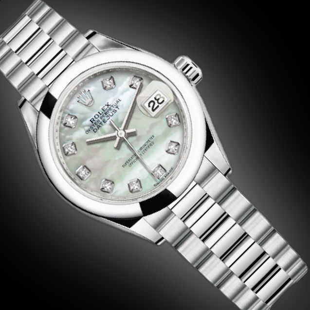 Rolex Lady-Datejust 279166 Mother of Pearl Dial, Platinum, 28.0 mm