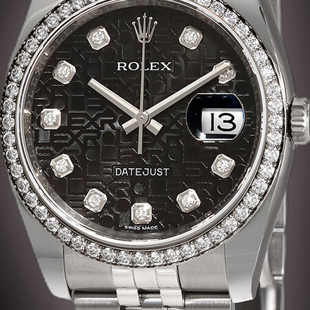 Rolex Datejust 36 116244 Black Dial, Stainless Steel, Oyster