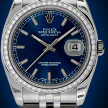 Rolex Datejust 36 116244 Blue Dial, Stainless Steel, Oyster