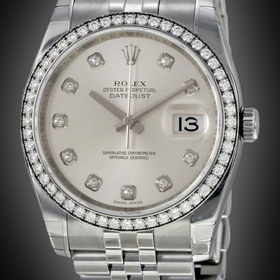 369 Rolex Datejust 36 Ref. 116200 Box&Papers Serviced 2025 Black