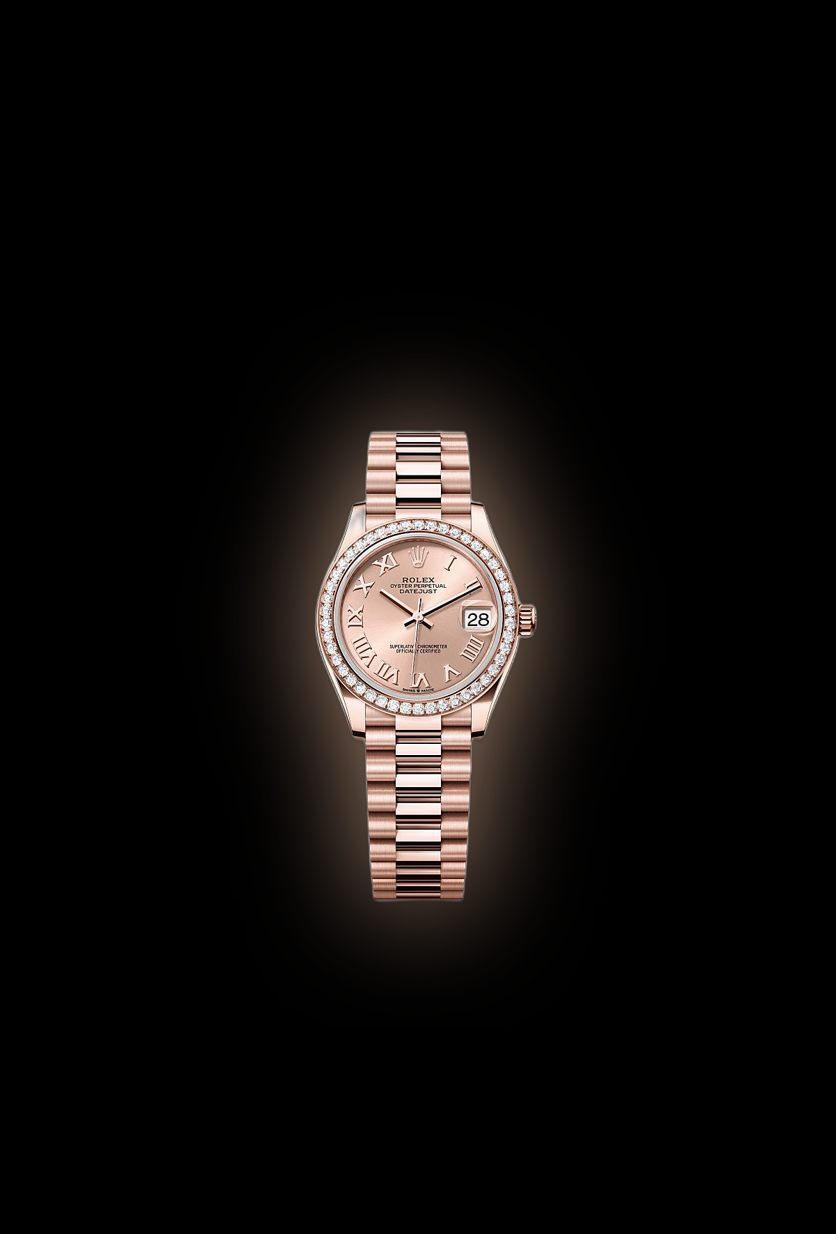 Rolex Datejust 31 278285 Rosé Dial, 18 kt Everose Gold, 31.0 mm
