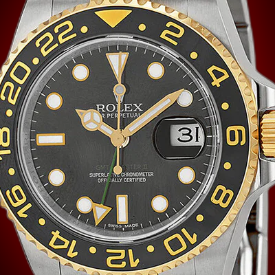 Rolex GMT-Master II 116713 Black Dial, 18kt Yellow Gold, GMT