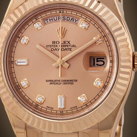 Rolex Day-Date II 218235 Champagne Dial, 18kt Everose Gold, 41.0