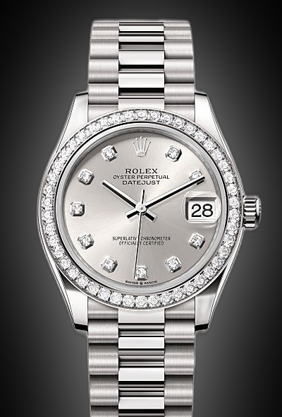Rolex Datejust 31 278289 Silver Dial, 18 kt White Gold, 31.0 mm