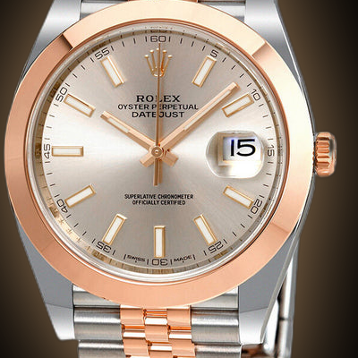 Rolex Datejust 41 126301 Sundust Dial, 18kt Everose Gold, 41.0 mm