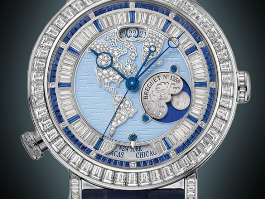 Breguet Classique 5719 Blue Dial, Platinum, Hora Mundi, Self Winding
