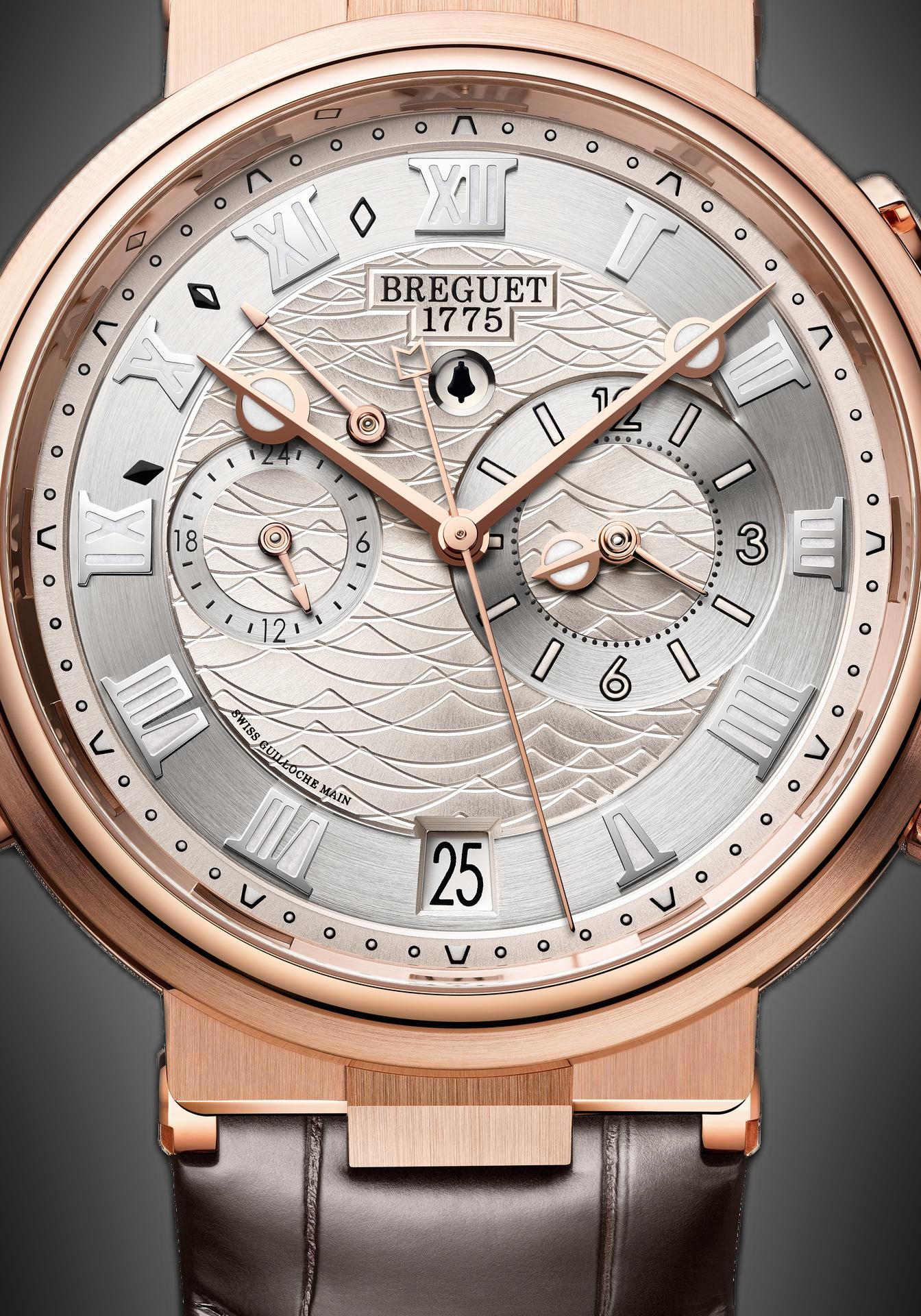 Breguet Marine 5547 Silvery Dial, 18K Rose Gold, Alarme Musicale