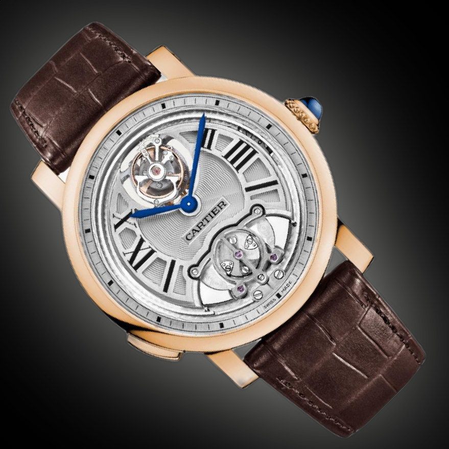 Cartier Rotonde de Cartier W155 Silver White Dial, 18kt Rose Gold