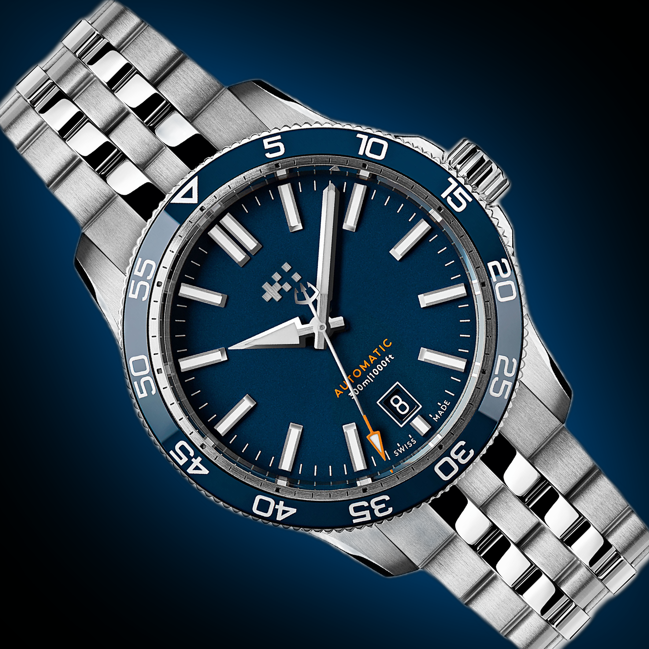 Christopher Ward Trident C60 Blue Dial, Stainless Steel, 40.0 mm