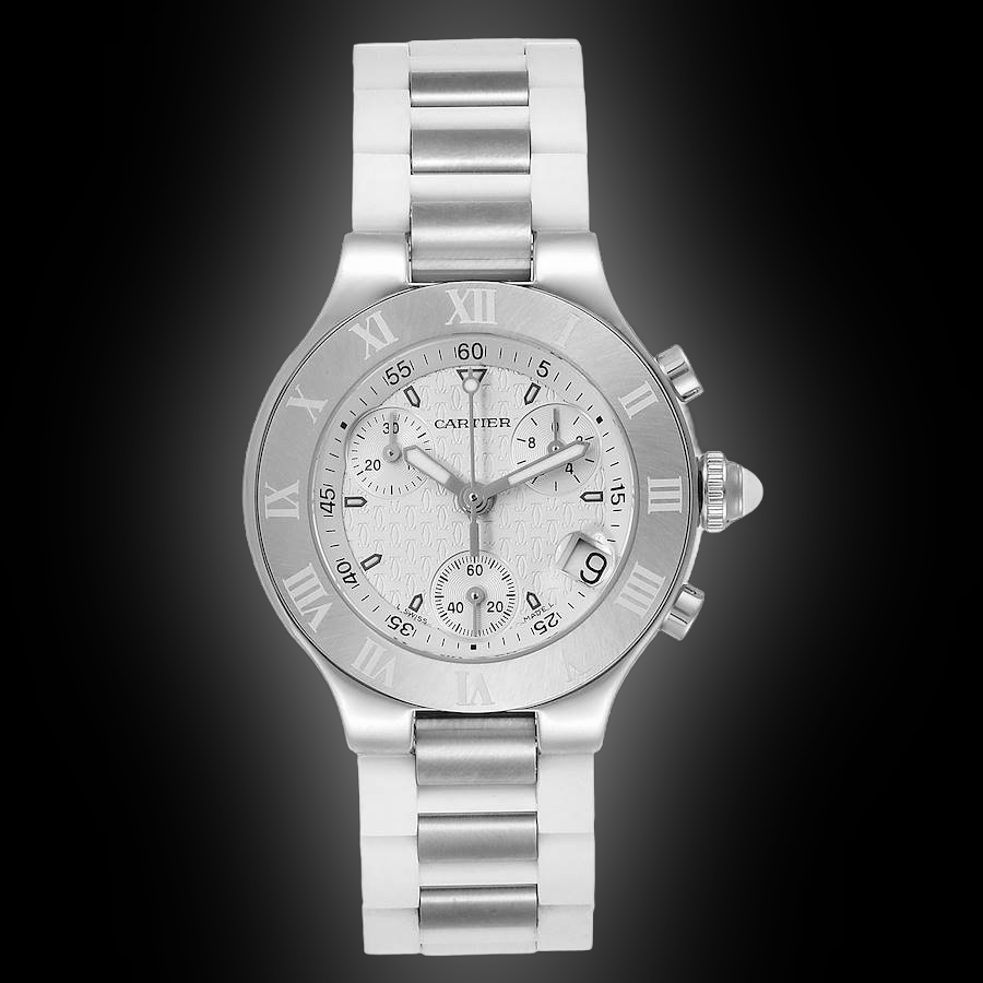 Cartier Must de Cartier 21 W101 Silver Dial, Stainless Steel