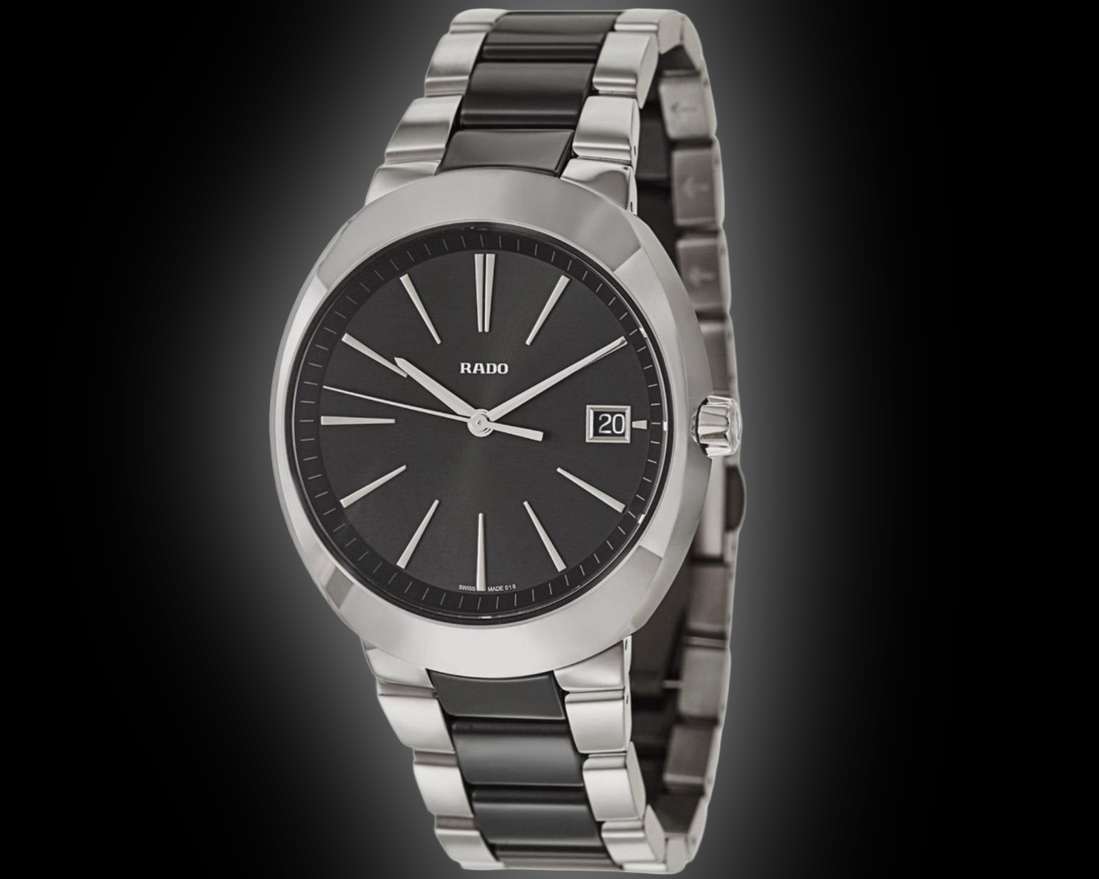 Rado D-Star 1594 Black Dial, Ceramos, 42.0 mm, Men's Watch