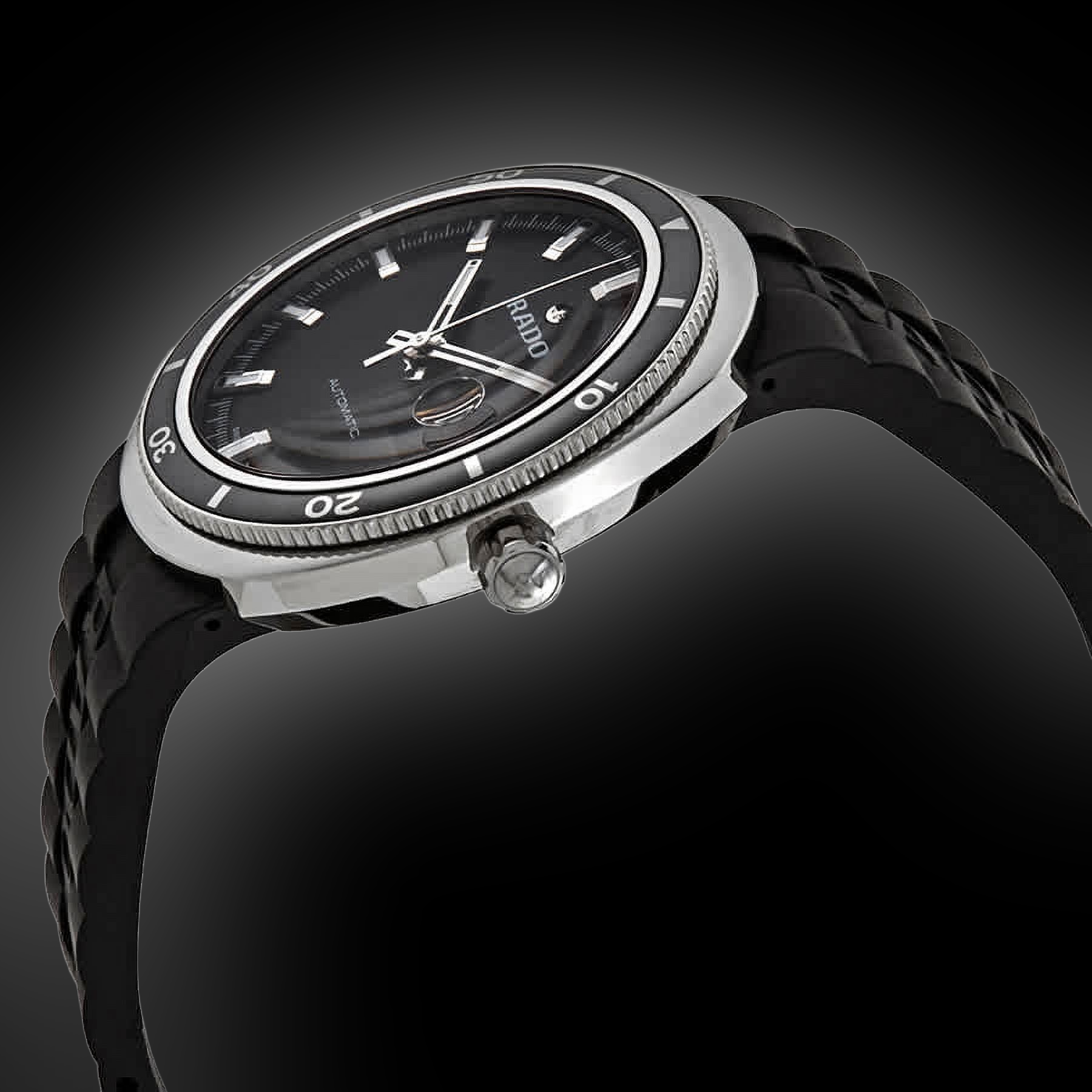 Rado D-Star 1595 Black Dial, Stainless Steel, Automatic, Men's Watch