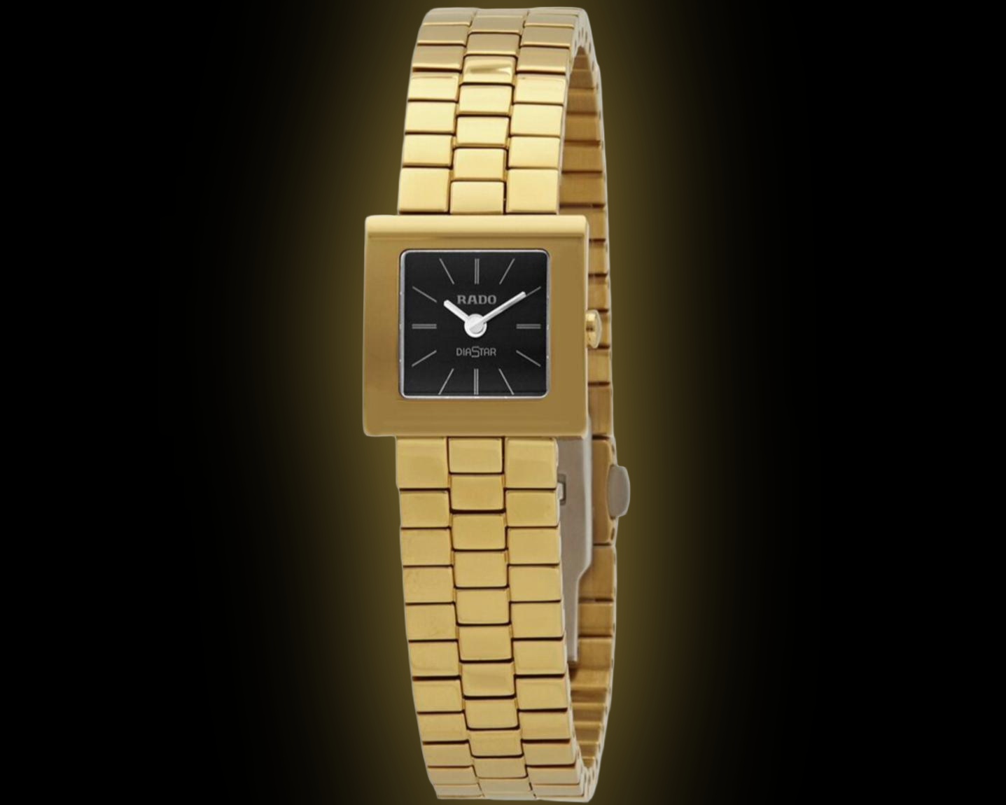 【不動　ジャンク扱】RADO DIA STAR/ダイヤスターブラック/ゴールド Yahoo!オークション -「ラドー ダイヤスター ジャンク」の落札
