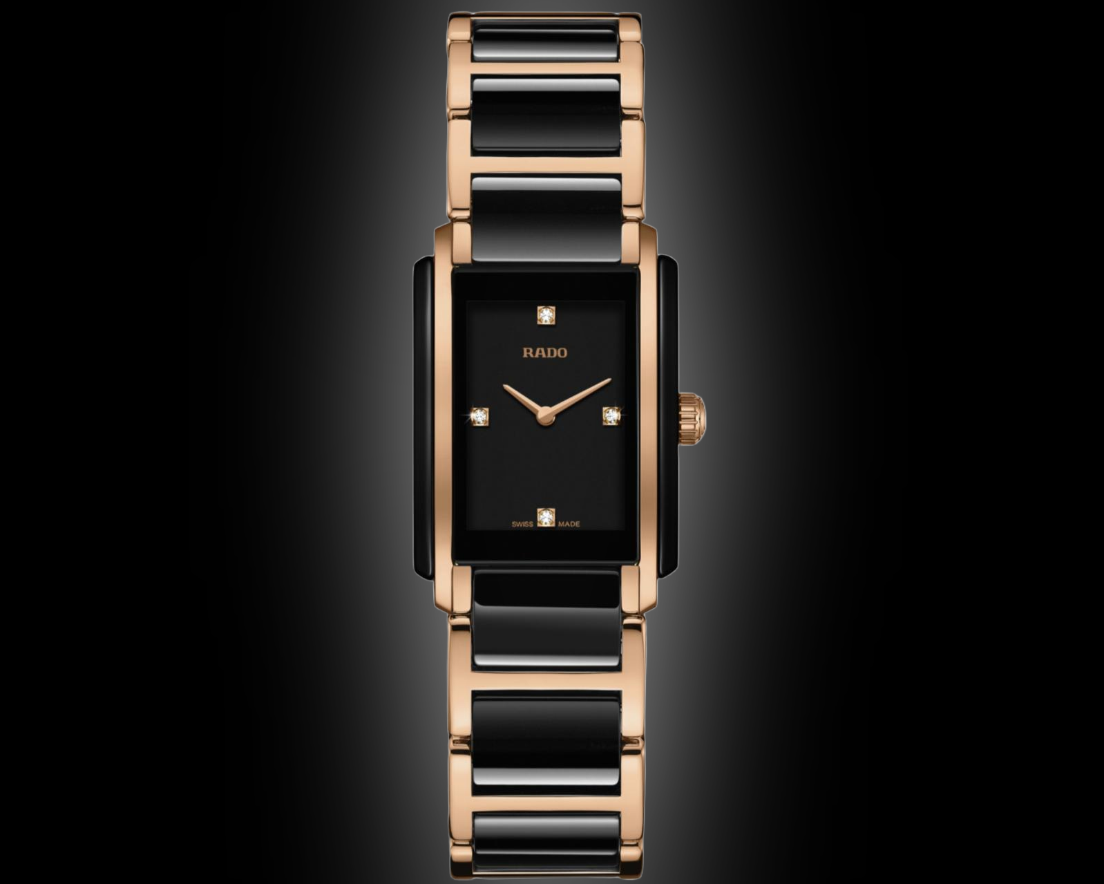 Rado Integral 2061 Black Dial, 22.0 mm, Quartz, Ladies Watch