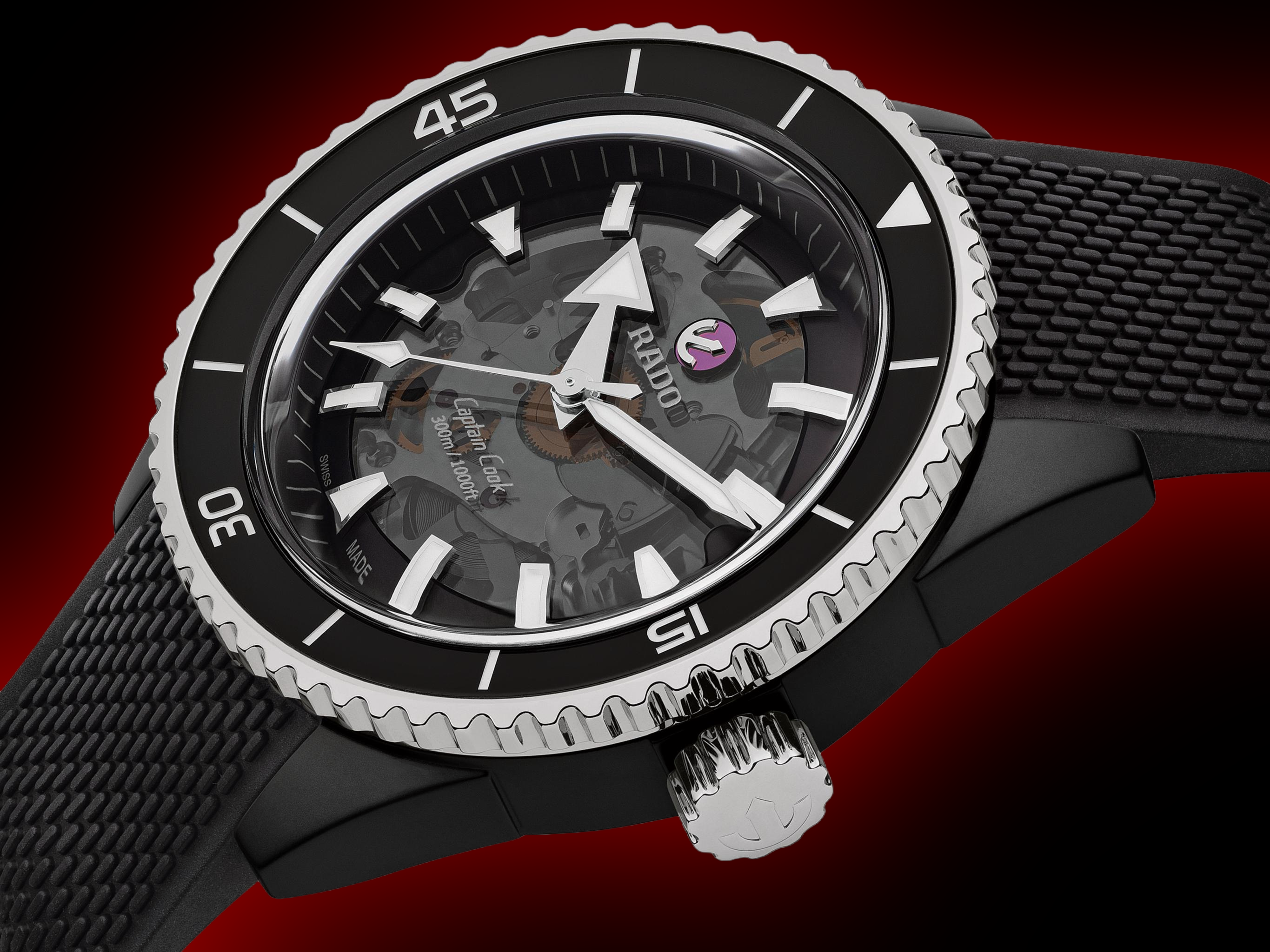 Rado Captain Cook 3212 Black Dial, High-Tech Ceramic, Titanium