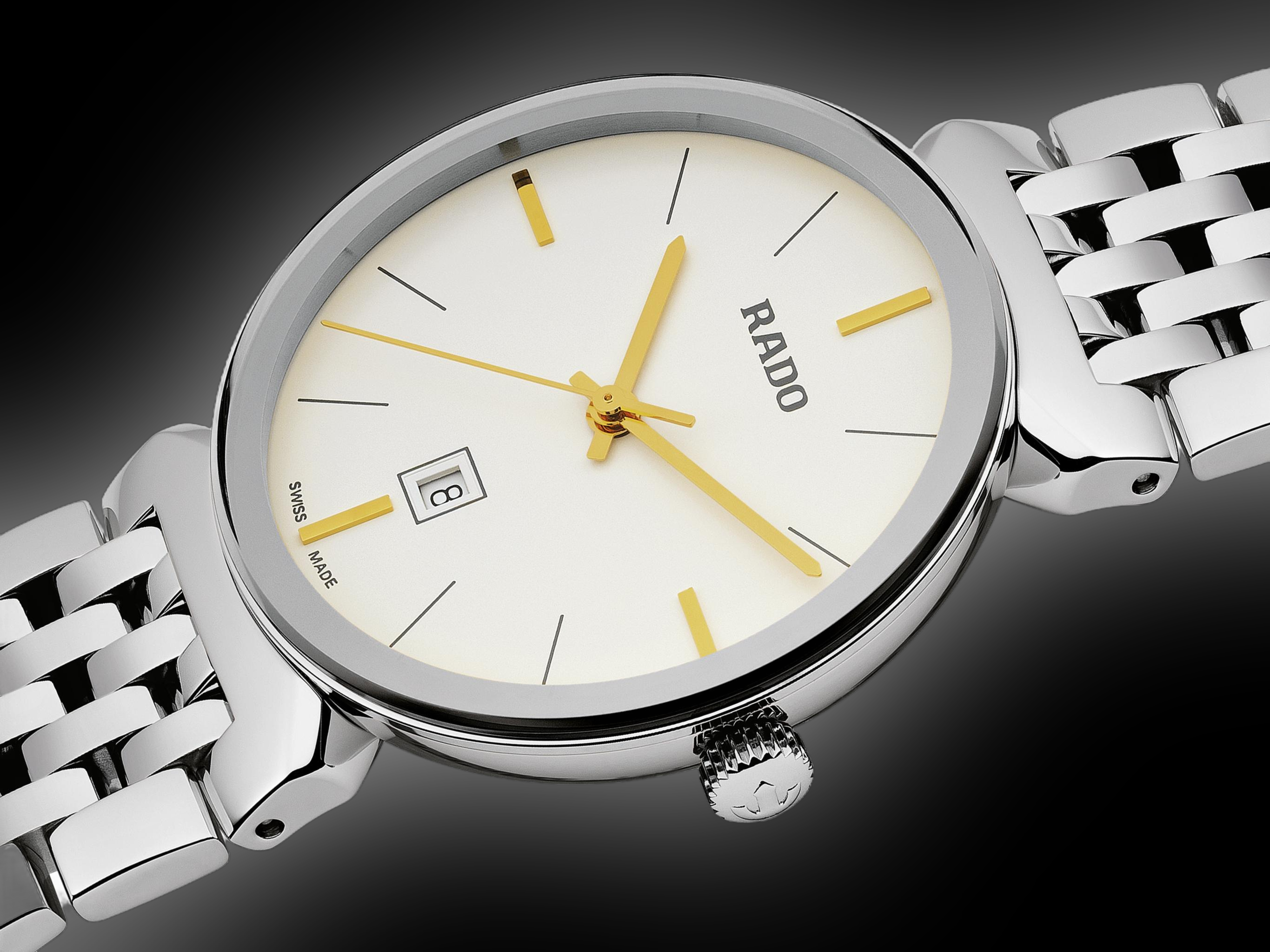 Rado Florence 4891 White Dial, Stainless Steel, 30.0 mm, Quartz
