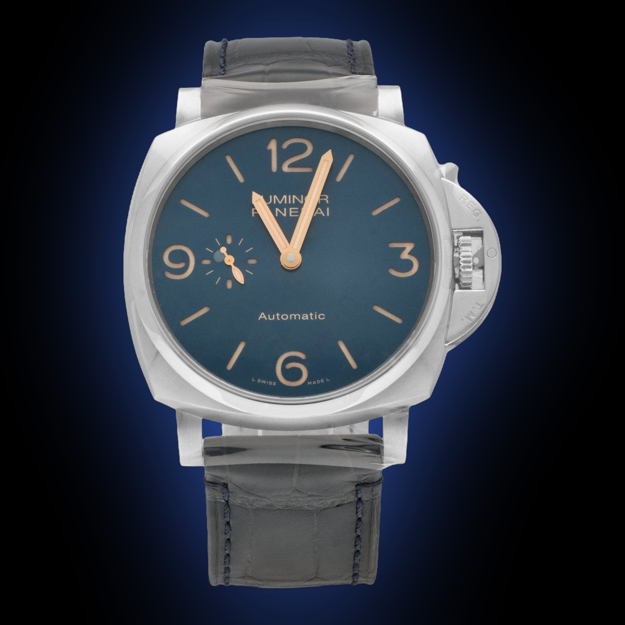 時計 Luminor Due 3Days Auto Titanio pam00729 Panerai Luminor Due 00729 Blue Dial, Titanium, 45.0 mm, 3 Days